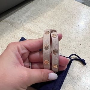 Tory Burch leather wrap bracelet
